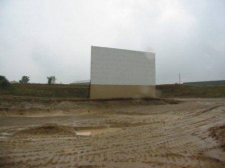 Sundowner Drive-In Theatre - Screen And Mud - Photo From Water Winter Wonderland